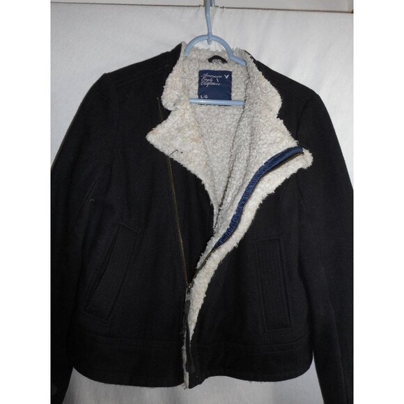 American Eagle Outfitters Jackets & Blazers - American Eagle Outfitters Blue wool blend coat